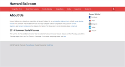 Desktop Screenshot of harvardballroom.org