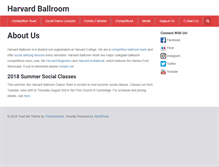 Tablet Screenshot of harvardballroom.org